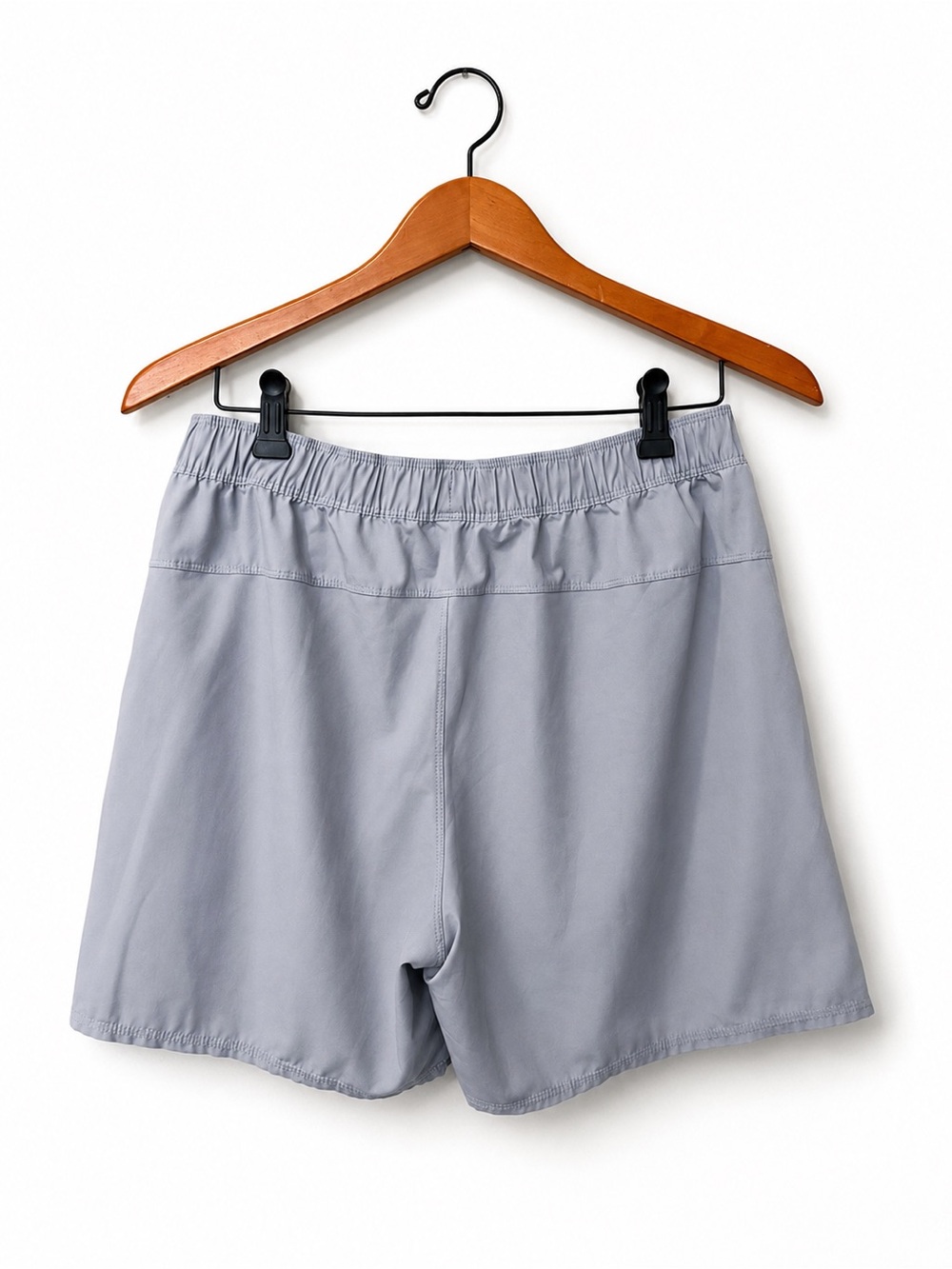Vuori Men’s Medium Light Blue Gray Performance Athletic Shorts Zip Pocket - Picture 3 of 4